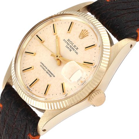 rolex 1503 14k gold watch.